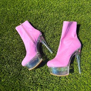 Dolls Kill (Azalea Wang) pleaser pink boots